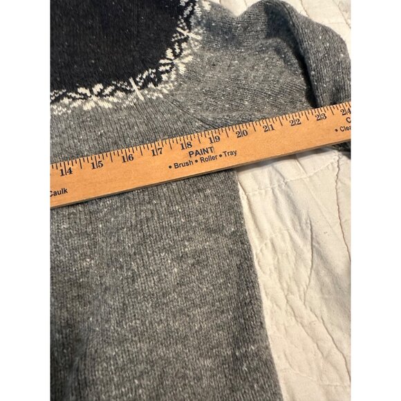 VTG Skyr lambswool Cardigan Sweater M Nordic Pattern classic closet preppy warm - Picture 6 of 13